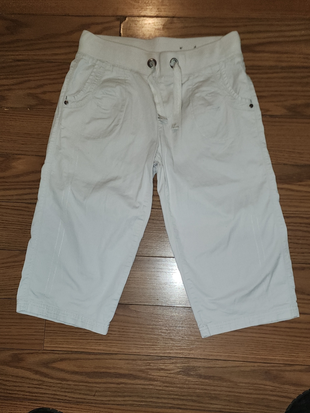 Denver Hayes Men's White Drawstring Hybrid Shorts